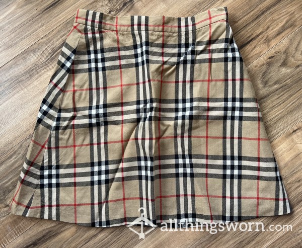 🇬🇧authentic Burberry London Nova Check Skirt In Beige🇬🇧