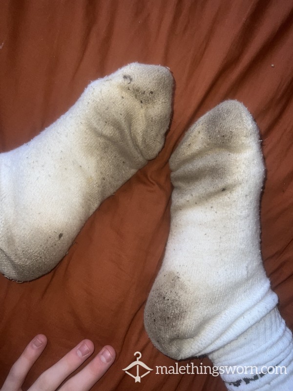 4 Day Worn Sweaty Work Socks😈🥰 Musky As Always 😜😜