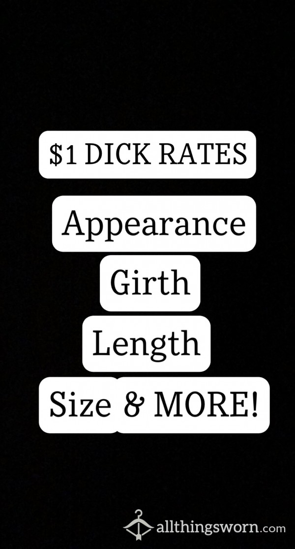 $1 D*ck RATES