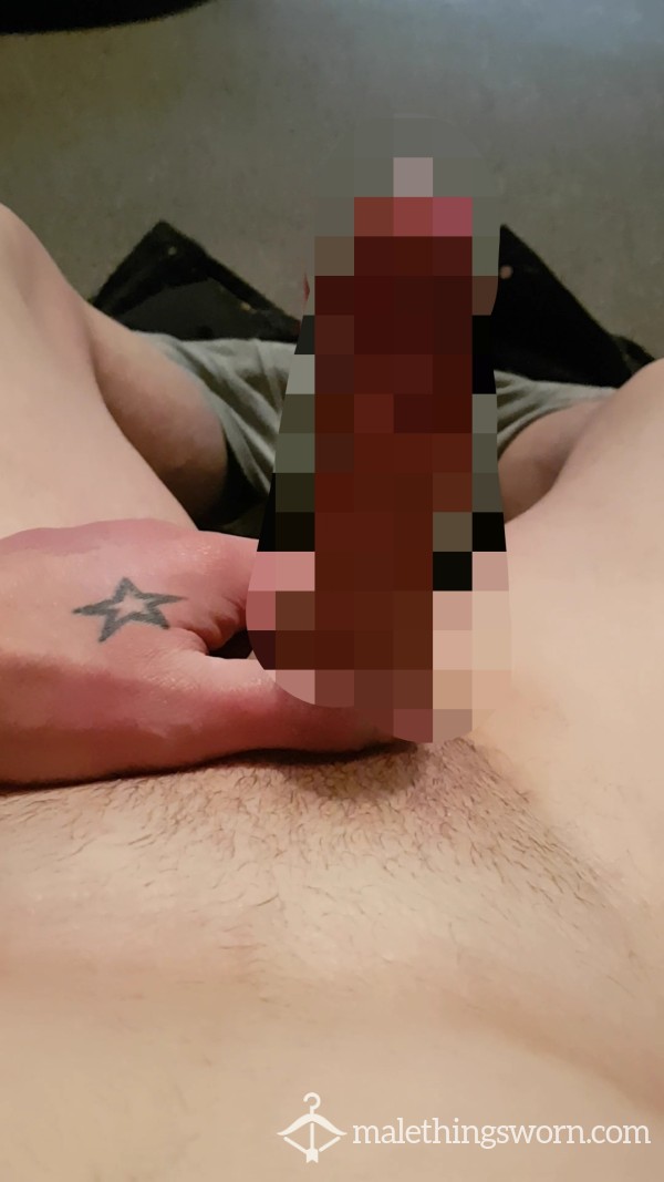 Rubbing My Balls And Playing With My Hard Pierced C*ck