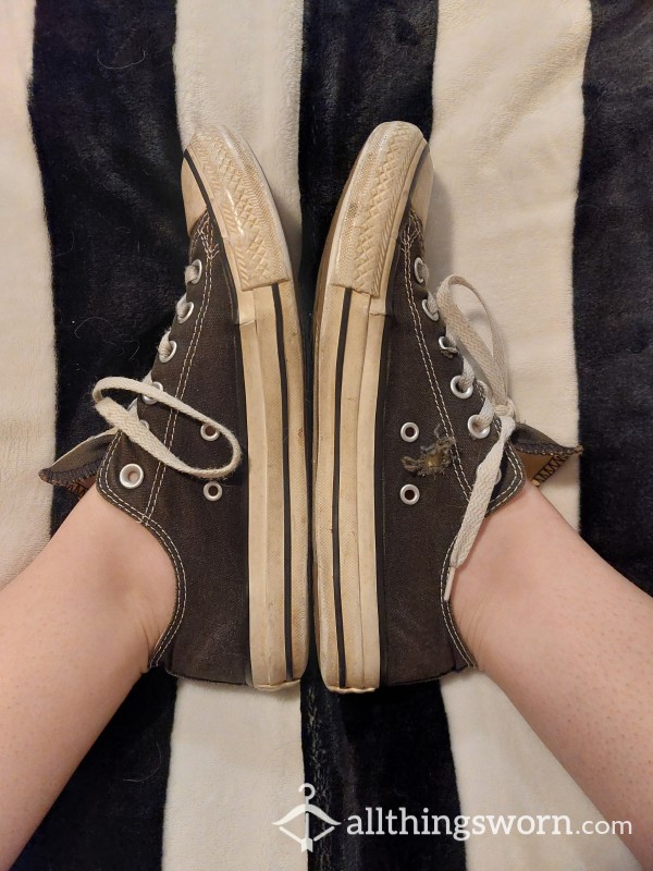 10+ Year Worn Converse, Women's Size 8, Worn Almost Daily