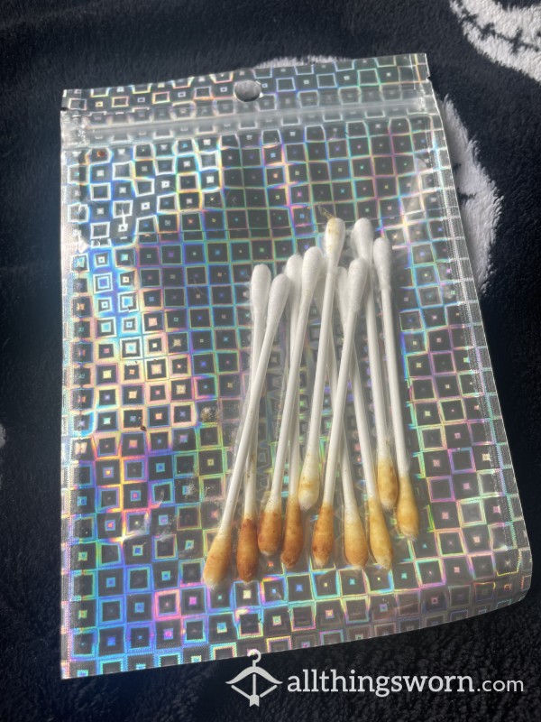 Mixture Of Dirty Ear Bud Sticks 🤤