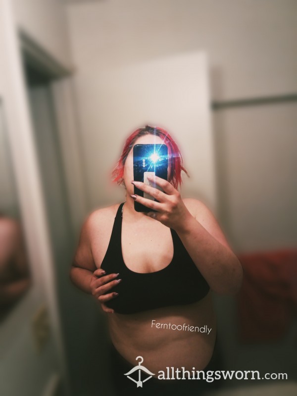 14+ Year Old Soft Black Sports Bra 🖤