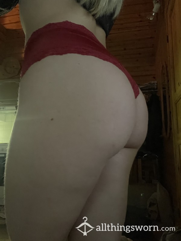 +24h Worn Hot Red Panties ♥️🔥