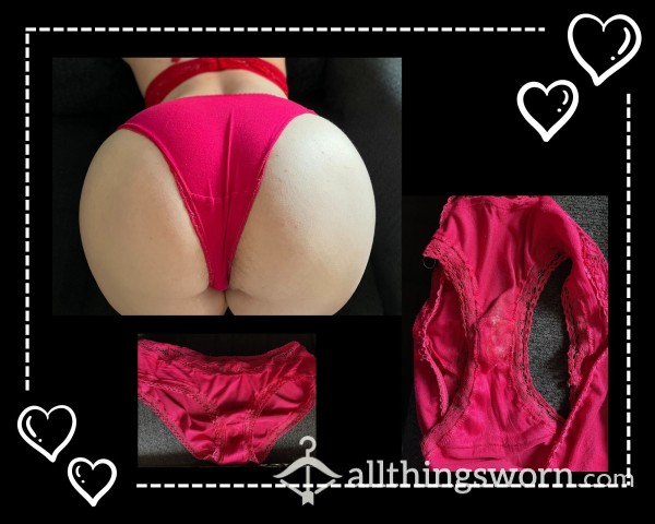 24hr Panty Wear, Pink Lace