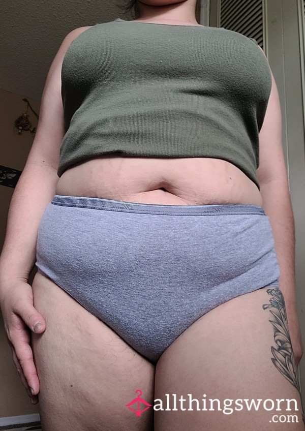 2XL Hanes Cotton Grey Briefs