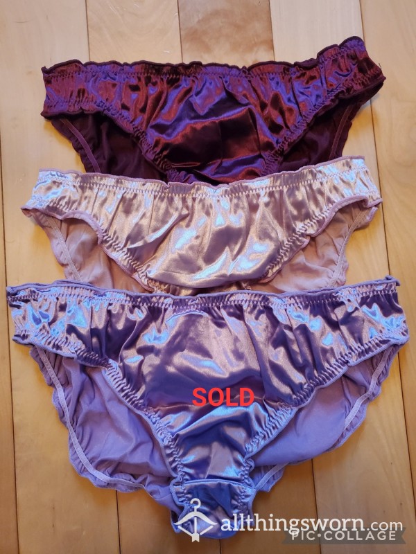 3 Colors Satin Panties