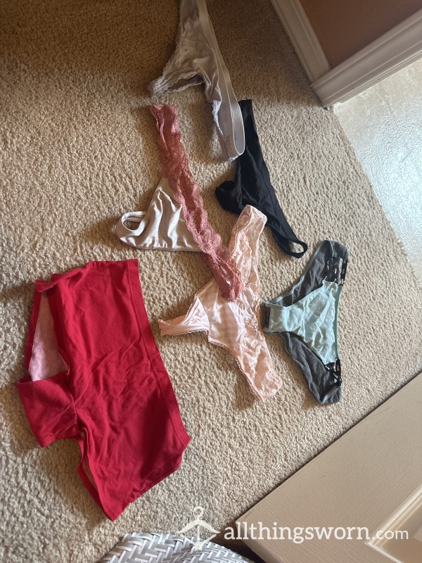 3 Day Worn Underwear/Thongs/Panties