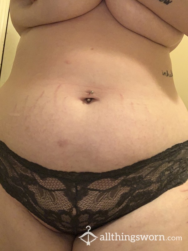 3 Pairs Of Worn Lace Panties