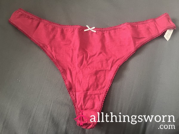 Cute Cotton Thong, 24 Hours Wear And UK Postage Included 🩷