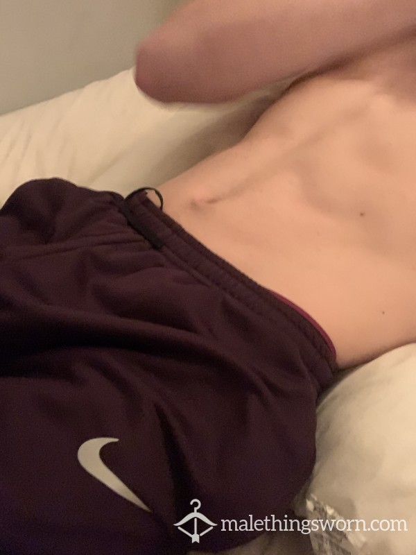 SOLD 4-Years Well Worn Nike Burgundy Sweatpants