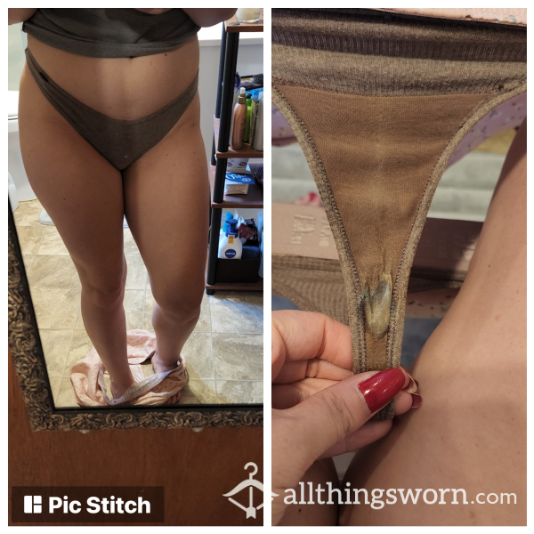 48HR WEAR THONG! VERY CREAMY!