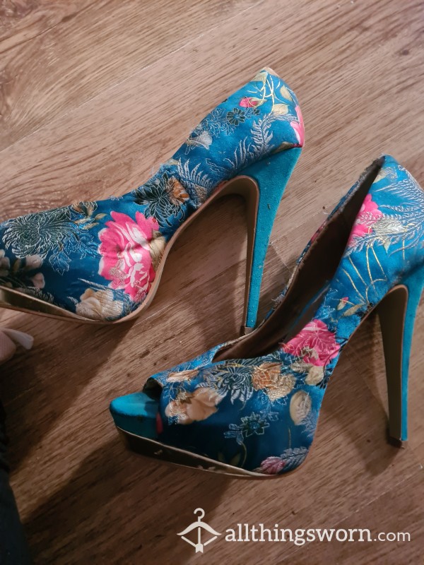 6inch Blue Heels