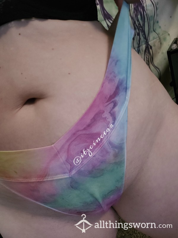 (SOLD) Tie Die Print Seamless Thong