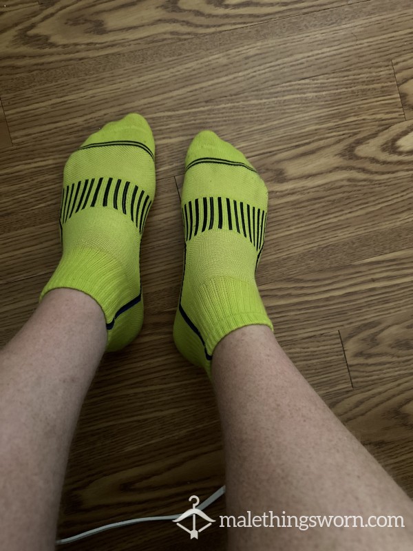 $9- Bright Green Ankle Socks