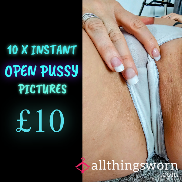 A Collection Of My Open Pu**y Pics - 10 Uncensored Pictures - For Instant Viewing