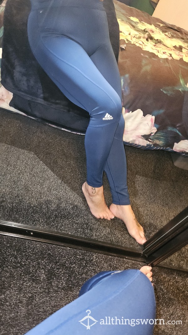 Adidas Navy Blue Gym Leggings