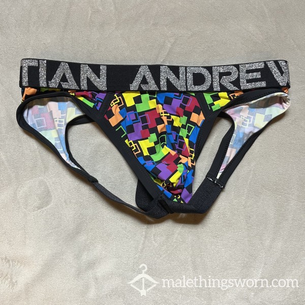 Andrew Christian Rainbow Pride Jock With Thong Back