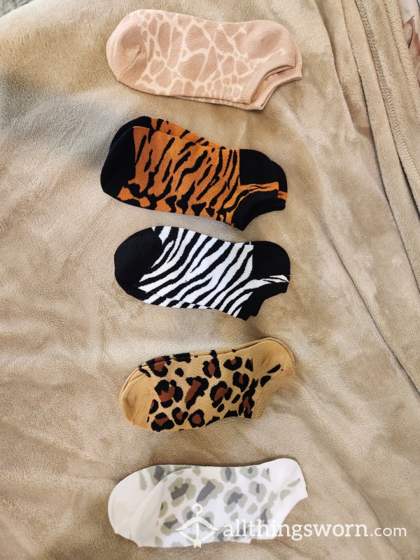 Animal Print Ankle Socks ($10 Per)