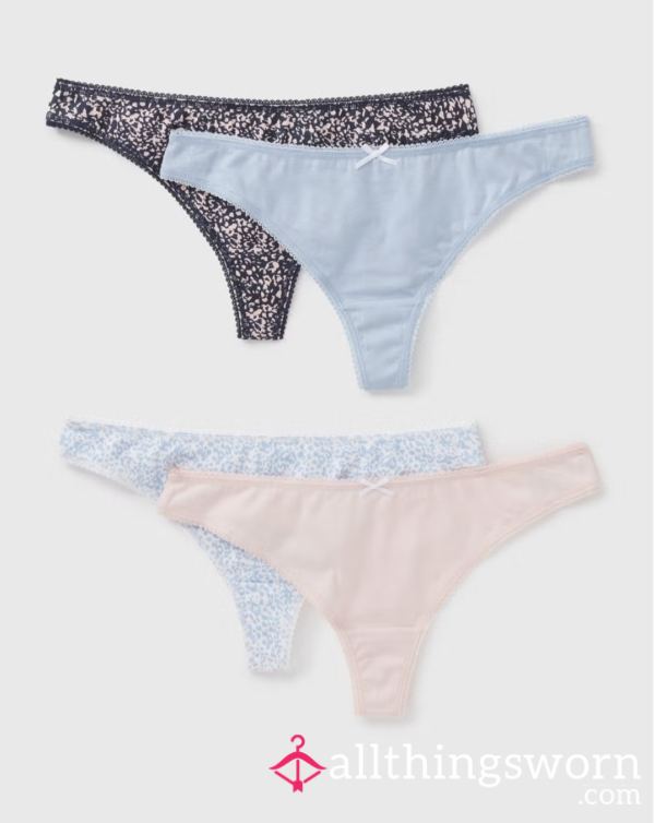 Animal Print Thongs