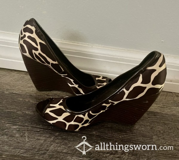 Animal Print Wedges