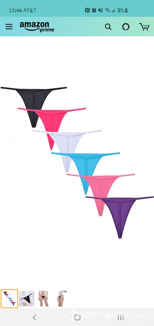 A**orted Color Cotton G-Strings