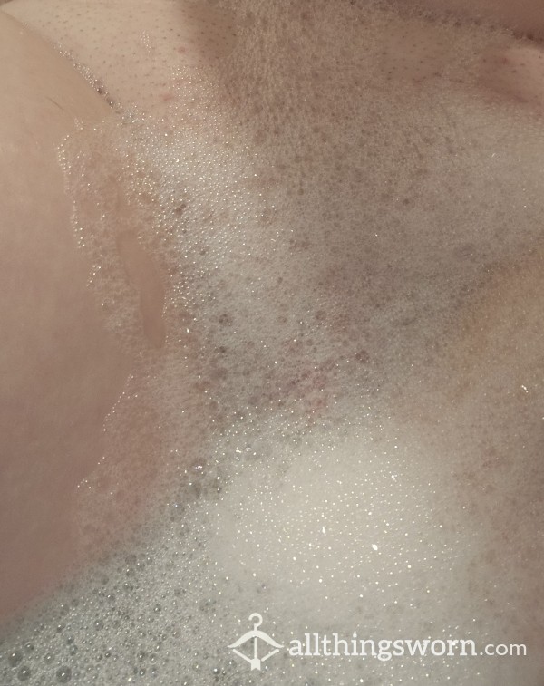 Bath Time Pu**y Play, Bubbles, Close Up, Drizzling Cream All Over