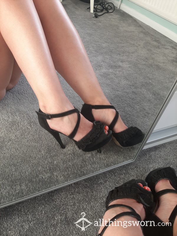 Battered Party Strappy Stilettos