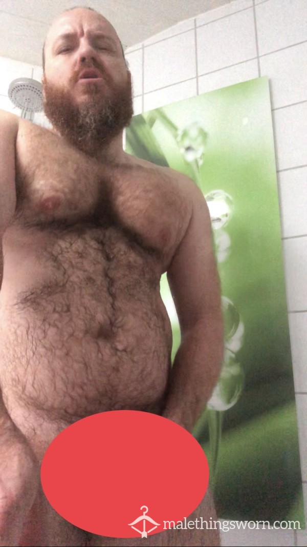 Bear Shoots Load In Shower