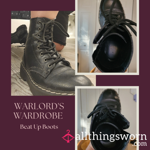 Warlord's Wardrobe: Beat Up Boots - Sz 7