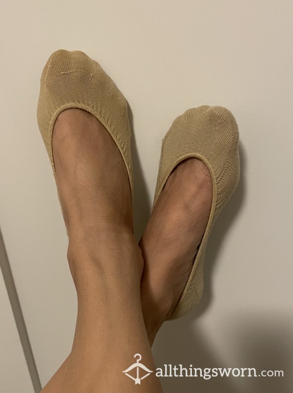 Beige Flat Socks