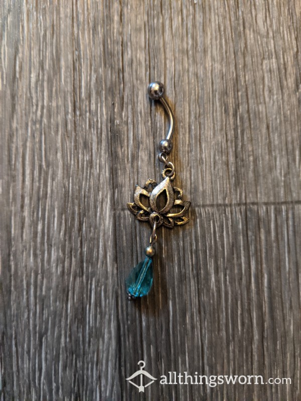 S**y Lotus Belly Ring Body Jewelry - Comes With Free Nudes And Free Shipping!