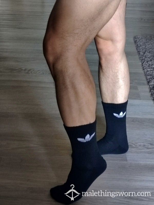 Black Adidas Crew Socks