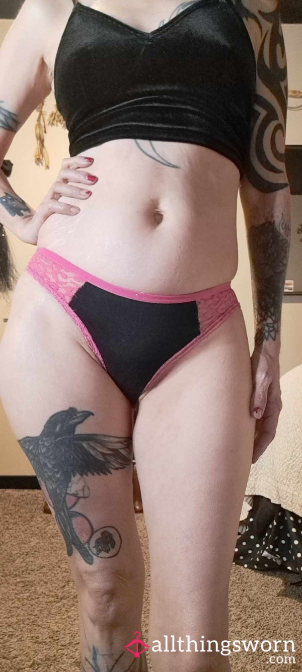 Black And Pink Bikini Panty