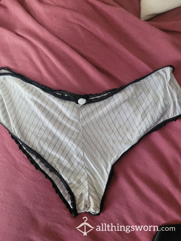 Black And White SATIN Panty 🥵🥵