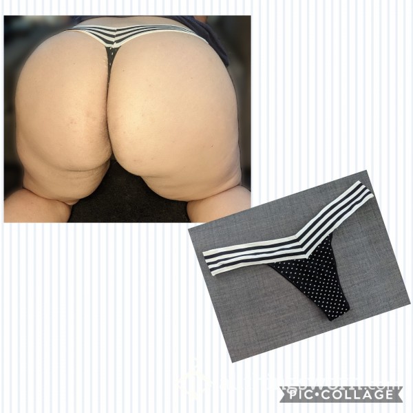 Black And White Thong