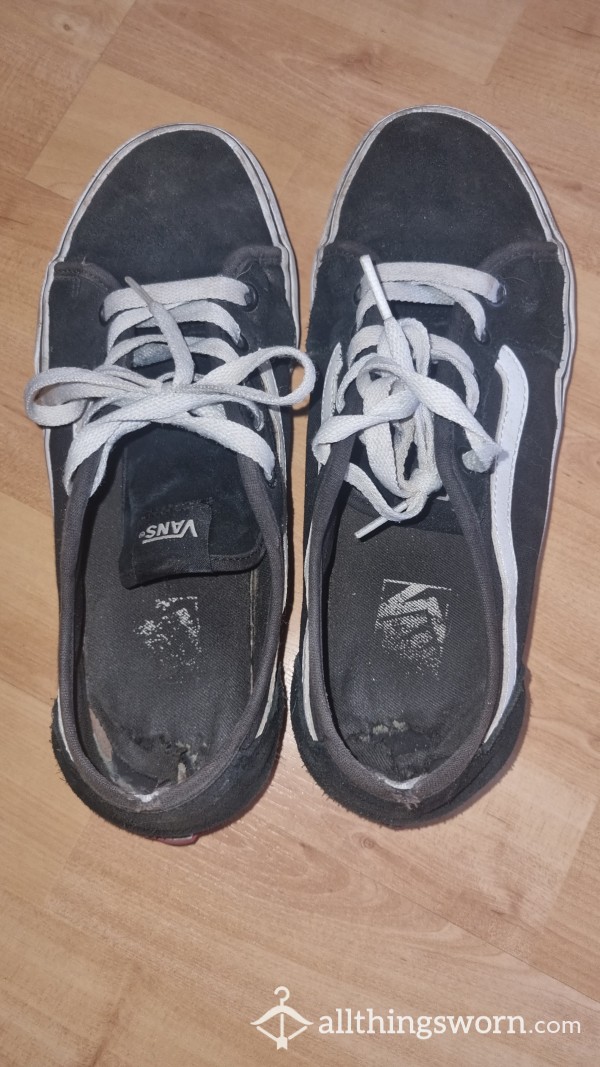 Black And White Very Worn Vans