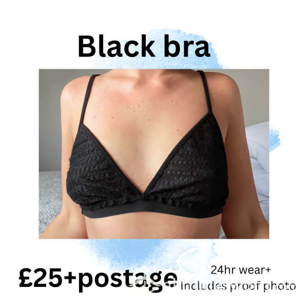 Black Cotton Bra