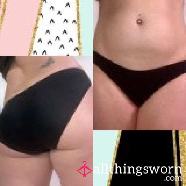 Black Cotton Fullback Bikini