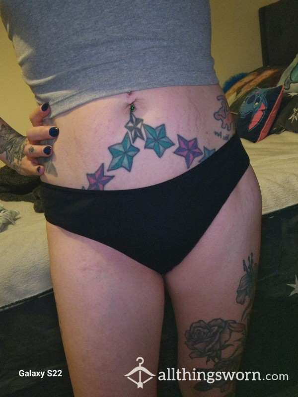 Black Cotton Panties