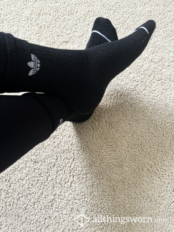 Black Crew Length Adidas