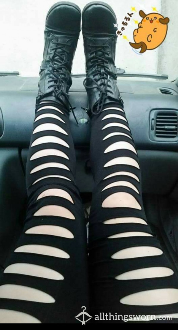 Black Cut Tights