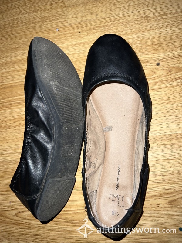 Black Flats 8.5 US