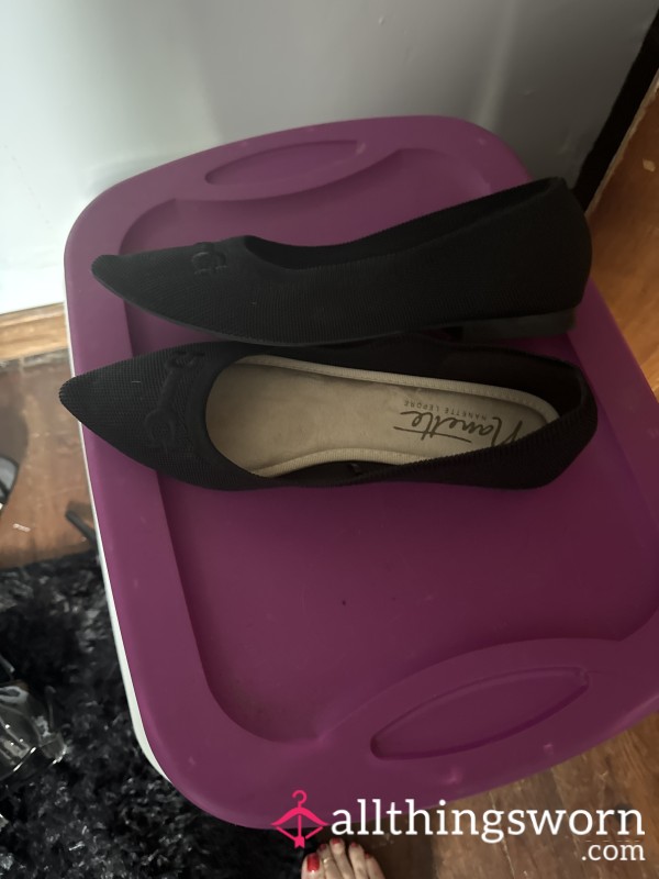 Black Flats Size 9