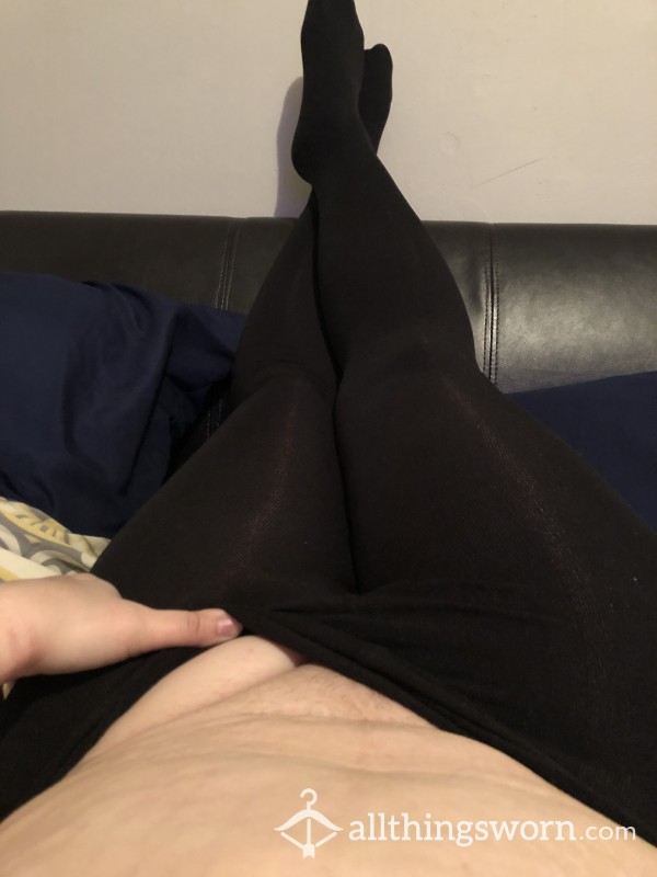 Black Fleece Lined Tights