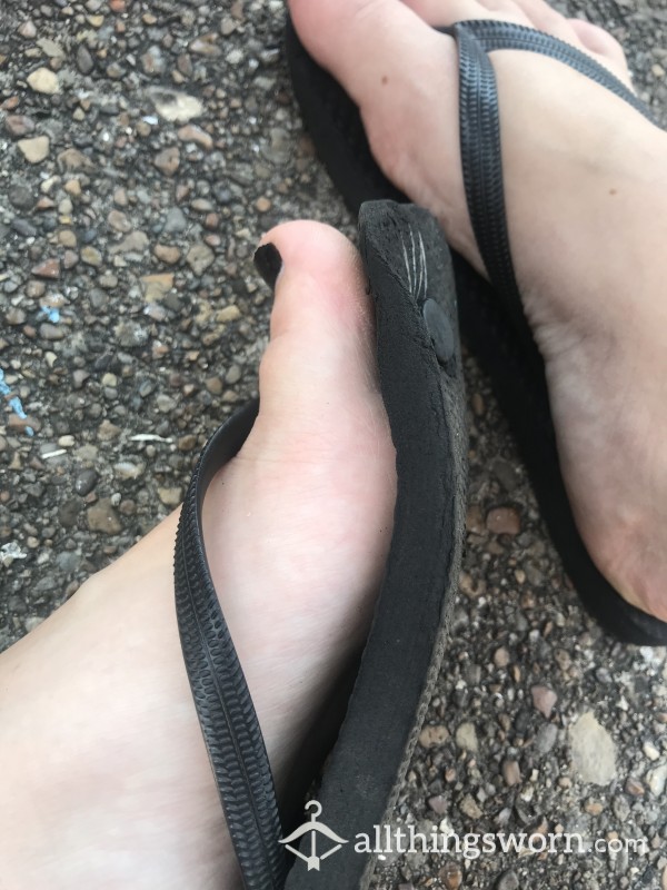 Black Flip Flops-Make An Offer.