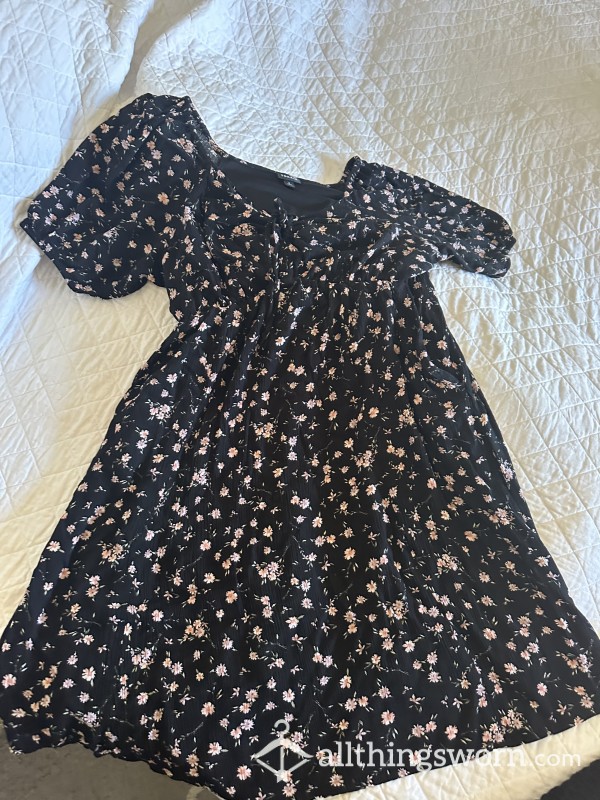 Black Flor*l Dress