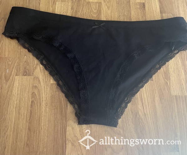 Black Full Cotton Panties