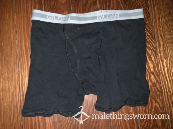 Black Gildan Boxers- Medium