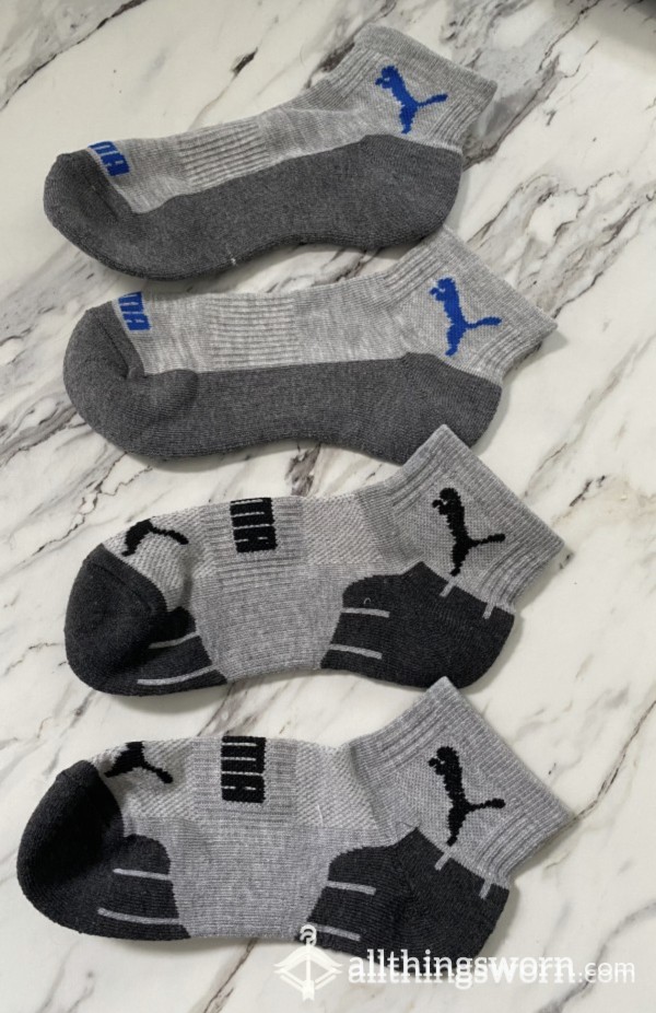 Black & Grey Puma Gym Socks🤢😷